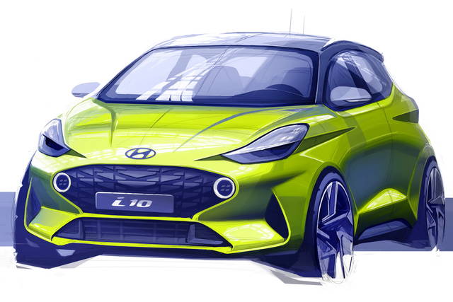 هیوندای نسل جدید i10 را به بهترین امکانات ایمنی در این کلاس خودرو مجهز می کند 1 hyundai i10 2020 disegno